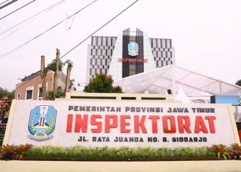 Gedung Inspektorat Jatim di Jalan Raya Juanda Sidoarjo.