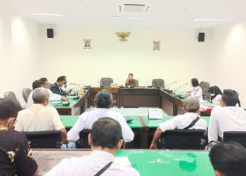 Rapat dengar pendapat  di DPRD Bojonegoro yang membahas tentang pupuk bersubsidi.