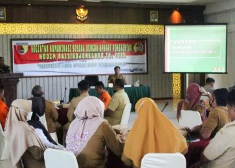 Komunikasi Sosial dengan Aparat Pemerintahan (Appem) yang dilaksankan Kodim Bojonegoro.