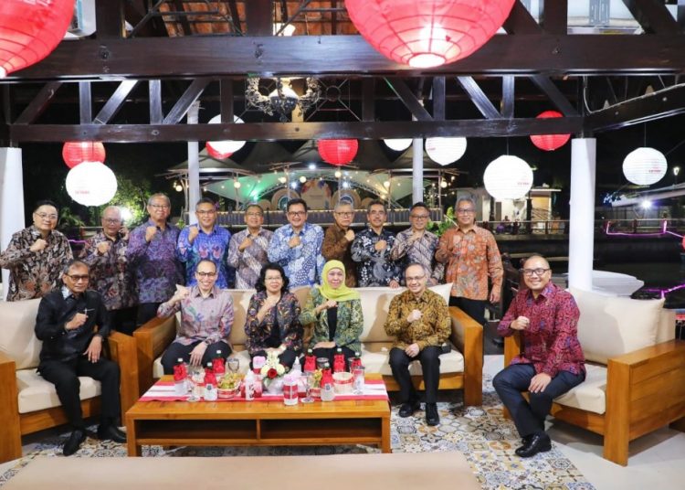 Para calon Kepala Perwakilan RI melakukan Courtesy Call dengan Gubernur Jawa Timur Khofifah Indar Parawansa.