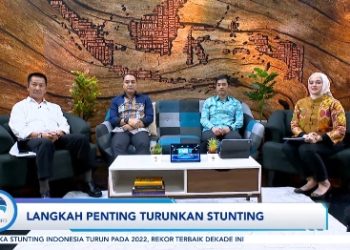 Forum Merdeka Barat (FMB) bertajuk "Langkah Penting Turunkan Stunting" yang digelar secara daring di Jakarta.