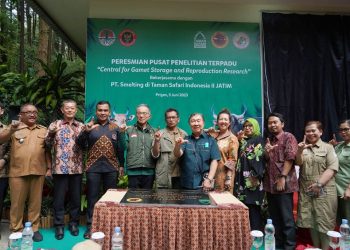 Peresmian Pusat Penelitian Terpadu oleh 
Taman Safari Indonesia bersama dengan PT Smelting dan Badan Nasional Penanggulangan Terorisme.