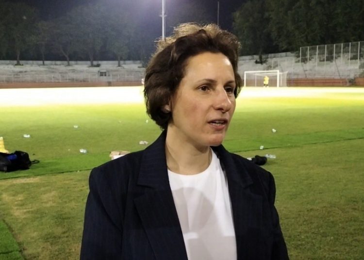 Vice-President Asosiasi Sepak Bola Palestina (PFA) Susan Shalabi-Molano.