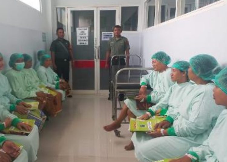 Kegiatan program Keluarga Berencana Kesehatan semester I tahun 2023 yang diselenggarakan Kodim Bojonegoro.