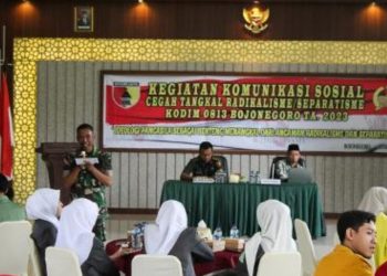 Kegiatan Komunikasi sosial yang dilaksanakan di gedung Ahmad Yani markas Kodim 0813 Bojonegoro.