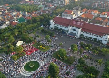 Suadana Salat Idul Adha di Taman Surya.