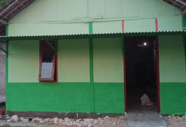 Salah satu rumah warga yang mendapatkan program pembangunan rumah tidak layak huni.