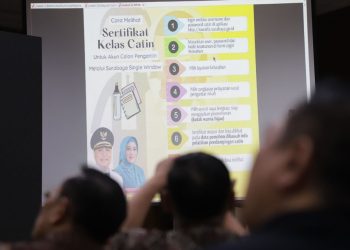 Sosialisasi layanan pendaftaran perkawinan bagi warga non-muslim di Graha Sawunggaling.