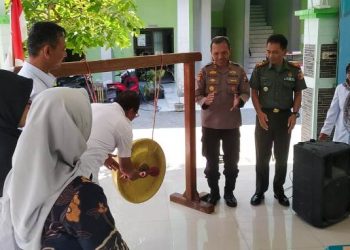 Kegiatan peresmian Sekolah Orang Tua Hebat (SOTH) Bina Keluarga Balita (BKB) di pendopo Kecamatan Sukosewu Kabupaten Bojonegoro.