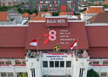 Foto ilustrasi, Balai Kota Surabaya.