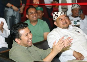 Wakil Gubernur Jawa Timur Emil Elestianto Dardak dalam Silaturahmi Nasional 2023 Surabaya Community di Qi Longue The Sultan Hotel & Residence Jakarta.