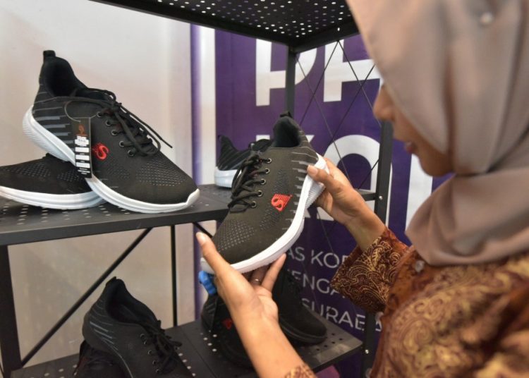 Salah satu stan yang mengikuti pameran Surabaya Great Expo 2023 di Exhibition Hall Grand City Surabaya.