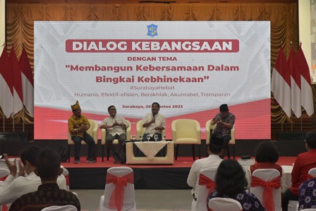 Dialog Kebangsaan yang digelar Pemkot Surabaya bersama Forum Pembauran Kebangsaan (FPK) Surabaya di Graha Sawunggaling.