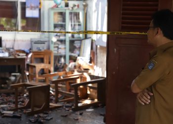 SDN Dr Soetomo V yang terbakar pada 3 September 2023.