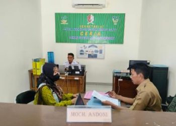 Pelayanan.pengurusan BPJS Kesehatan di kantor Dinas Sosial Pemkab Bojonegoro.