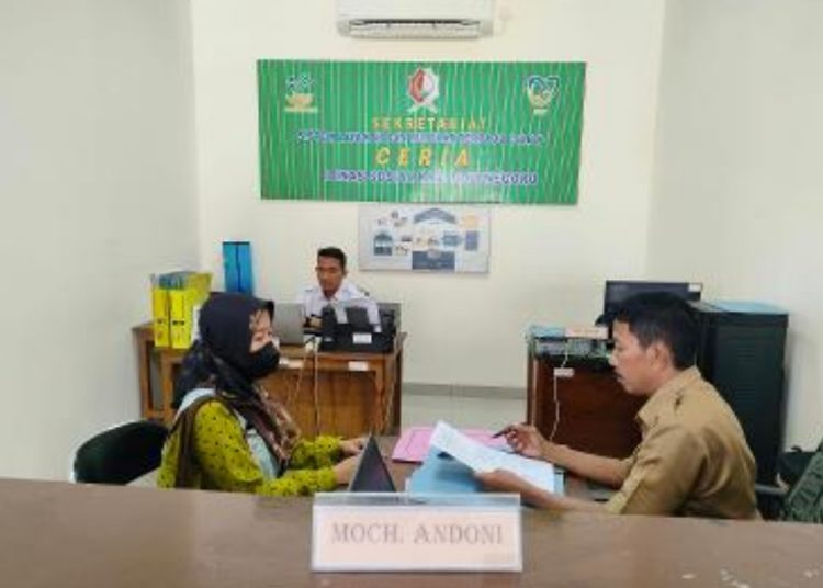 Pelayanan.pengurusan BPJS Kesehatan di kantor Dinas Sosial Pemkab Bojonegoro.
