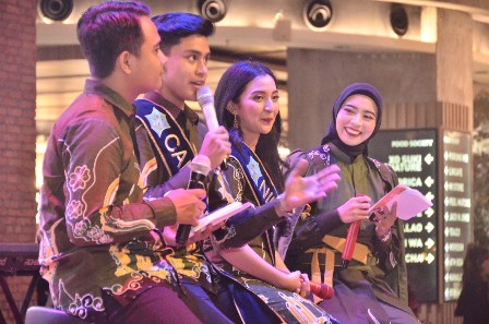 Roadshow jelang penutupan pendaftaran pemilihan duta wisata Cak dan Ning Surabaya 2023.