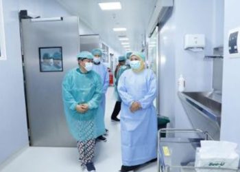 Peninjauan beberapa ruangan di RSUD dr Soetomo, Surabaya.