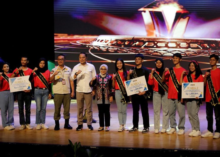 Awarding Duta Trantibum Satpol PP Goes To School Tahun 2023 di gedung Balai Budaya, Balai Pemuda Surabaya.