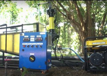 Alat pengelolaan dan pemulihan limbah dengan konsep zero liquid discharge.