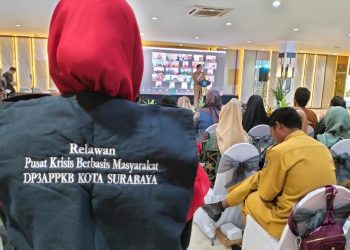 Kegiatan capacity building yang dilaksanakan di gedung Wanita Candra Kencana, Jalan Kalibokor, Surabaya.