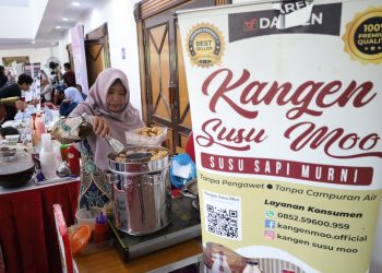 Salah satu UMKM  yang mengikuti Gebyar UMKM Kuliner Surabaya To The Next Level, di Convention Hall, Surabaya.