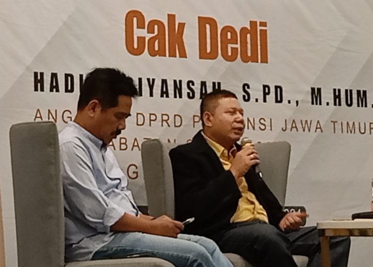 Hadi Dediyansah dalam sarasehan P4GN: Pencegahan Pemberantasan Penyalahgunaan dan Peredaran Narkoba.