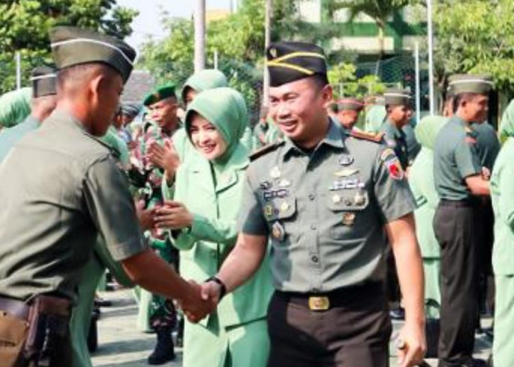 Ucapan selamat kepada para personel yang mendapatkan kenaikan pangkat.