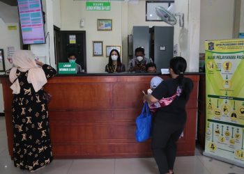 Foto ilustrasi pelayanan di salah satu Puskesmas Surabaya.