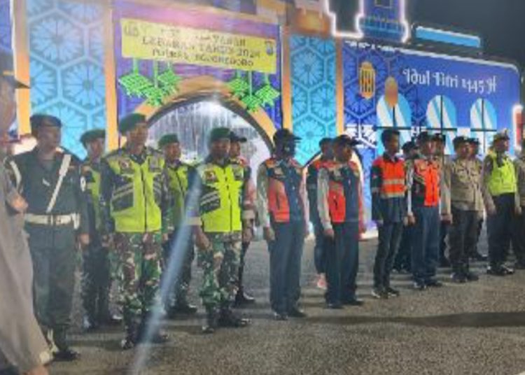 Apel bersama dengan instansi terkait dalam rangka kesiapan pengamanan menjelang Hari Raya Idul Fitri 1445 H.
