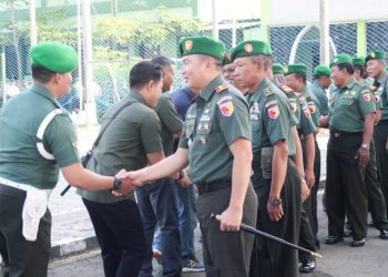 Halal bihalal yang dilaksanakan di Kodim Bojonegoro.