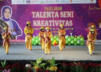 Salah satu penampilan peserta pada Pagelaran Seni Kreativitas Siswa PAUD dan SD tahun 2024.