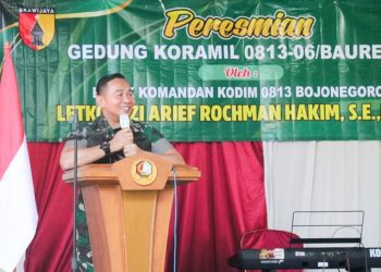 Dandim 0813 Bojonegoro Letkol Czi Arief Rochman Hakim.