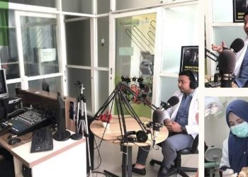 Program siar SAPA! Malowopati FM yang menghadirkan dokter gigi spesialis bedah mulut RSUD Dr R Sosodoro Djatikoesoemo, dr Ferdian Rizky H., Sp.BM,M.Ked.Klin.