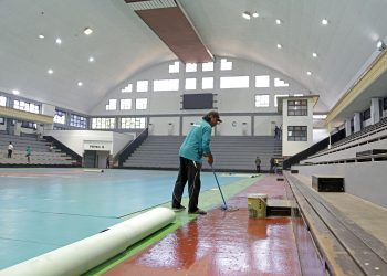 GOR Pancasila dipersiapkan untuk gelaran Asian Men’s U-20 Volleyball Championship (AVC) tahun 2024.