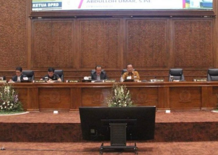 Rapat paripurna di DPRD Bojonegoro.