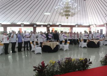 Ikrar dan penandatanganan komitmen bersama dalam Collab Ranger pembentukan Kader Inti Pemuda Anti Narkoba di Pendopo Malowopati Bojonegoro.