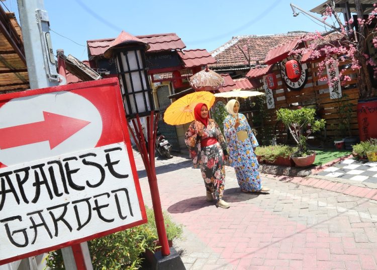 Salah satu kampung tematik di Wethan Wonderland Banjarsugihan Surabaya.