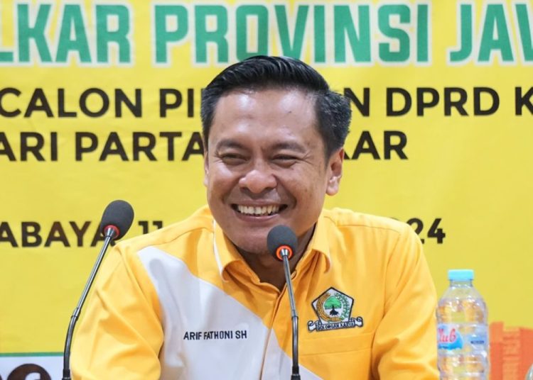 Ketua DPD Golkar Surabaya, Arif Fathoni.