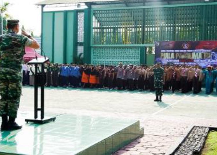Pembukaan PBB Piala Panglima TNI tingkat SMP/Mts dan SMA/MA sederajat se- Kabupaten Bojonegoro di Kodim Bojonegoro.