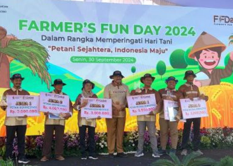 Farmers Fun Day yang dilaksanakan di lapangan Desa Sobontoro, Kecamatan Balen, Bojonegoro.
