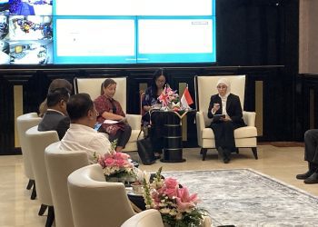 Pertemuan Pjs Wali Kota Surabaya Restu Novi Widiani, dengan Wakil Kepala Kota Kedua Kedutaan Besar Inggris di Jakarta, Juliana Richter.