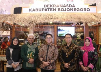 Pj Bupati Bojonegoro Adriyanto saat hadir dalam Jatimfest di Grand City Surabaya.