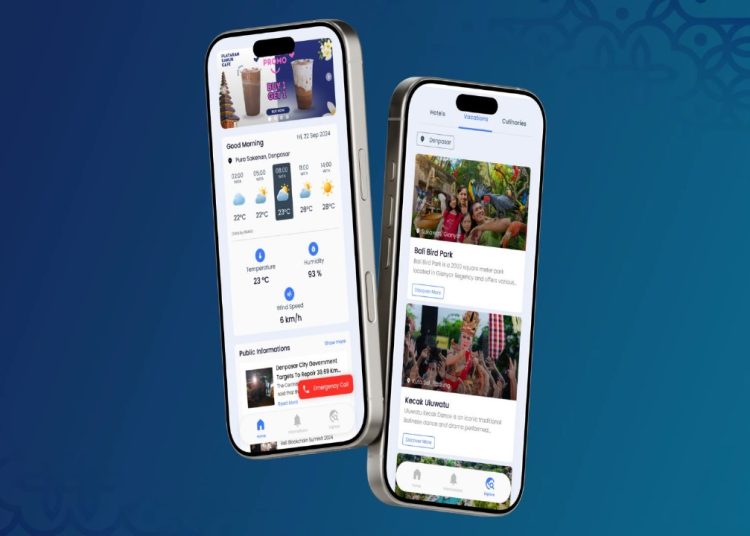 Tampilan antarmuka dari laman Visionaries, karya tim mahasiswa ITS yang telah terintegrasi dengan tiang lampu cerdas.