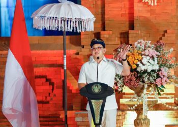 Pj Gubernur Jawa Timur Adhy Karyono dalam peresmian Sekretariat Bersama Parisada Hindu Dharma Indonesia (PHDI) dan Lembaga Keagamaan Hindu Provinsi Jawa Timur.