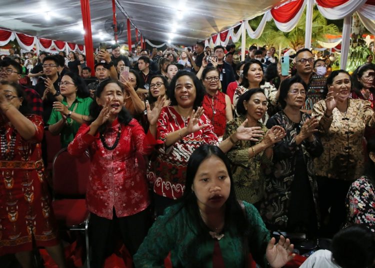 Foto dokumentasi perayaan Natal yang diselenggarakan Pemkot Surabaya di tahun lalu.