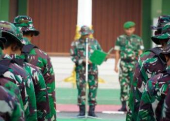 Uji Terampil Perorangan Jabatan Teritorial yang dilaksanakan Kodim Bojonegoro.