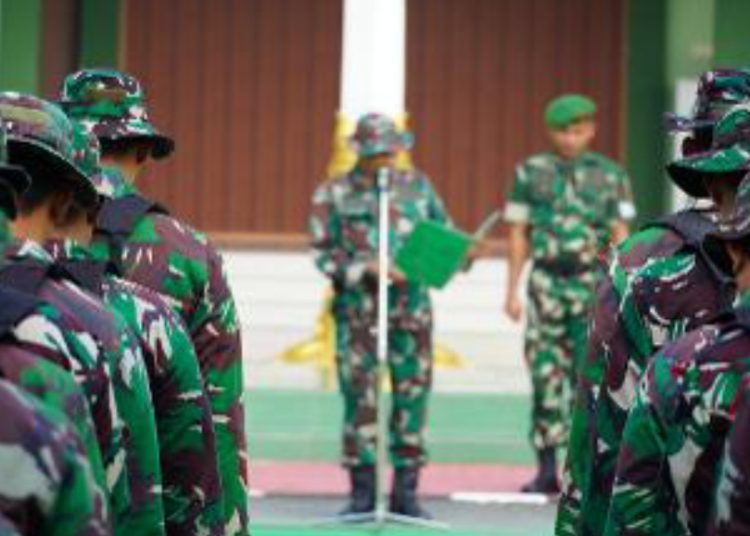 Uji Terampil Perorangan Jabatan Teritorial yang dilaksanakan Kodim Bojonegoro.