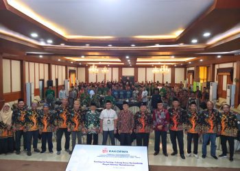 Rapat Koordinasi Wilayah yang digelar Lembaga Pengembangan Cabang Ranting dan Pembinaan Masjid Pimpinan Wilayah Muhammadiyah Jatim di Aula Mas Mansur, kantor PWM Jatim.