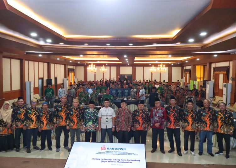 Rapat Koordinasi Wilayah yang digelar Lembaga Pengembangan Cabang Ranting dan Pembinaan Masjid Pimpinan Wilayah Muhammadiyah Jatim di Aula Mas Mansur, kantor PWM Jatim.